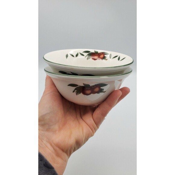 WSP Cades Creek Collection APPLE Set of 2 5 1/4" Fruit Dessert Bowls Stoneware - Picture 12 of 12